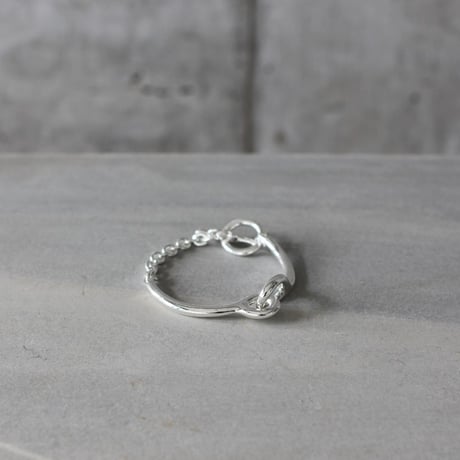 《B級品・傷あり》SALE　B6-シルバーチェーンバングル