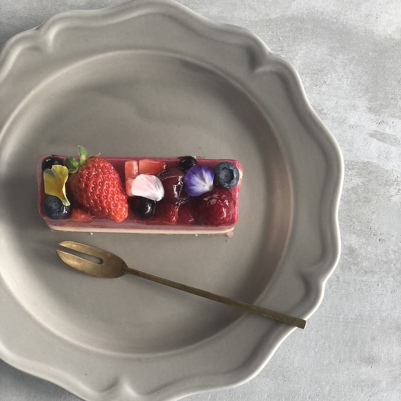 亀田文 7寸ピューターリム皿 ブラック | sette