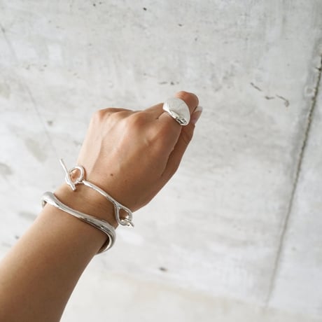 《B級品・傷あり》SALE　B6-シルバーチェーンバングル