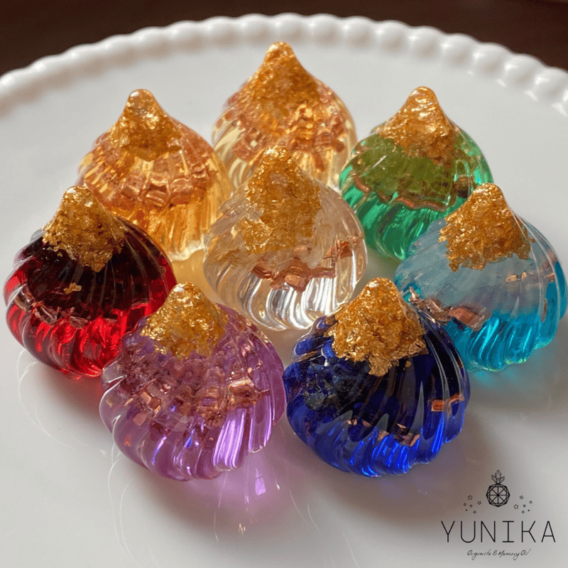 幸せ舞い込む光のカタチ〜宝珠オルゴナイト各色(ミニ) | YUNIKA