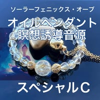 【受講者限定】龍神気学鑑定書付:スペシャルC:ソーラーフェニックス・オーブ＋オイルペンダント＋瞑想誘導音源
