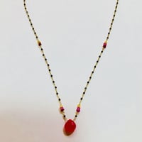 NEW19Dots chain necklace very pink top