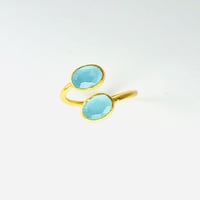 w blue chalcedony Ring