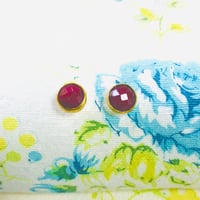 ruby pierced earring ピアス