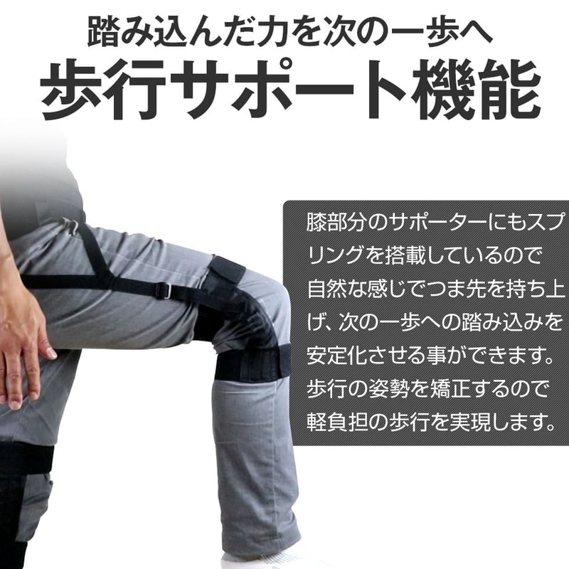 ワーキングパワースーツ膝サポーターセット AG-012 【ブラック