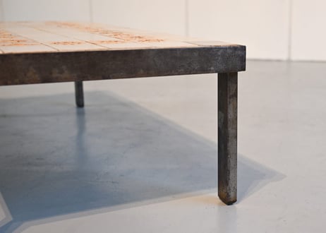 Roger Capron / Tile-top Coffee Table, Sun Motif