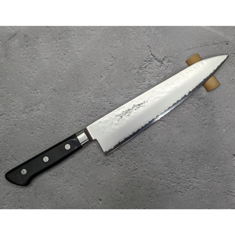V金割込 鎚目牛刀210mm サンドブラスター仕上げ | 山脇刃物 V金割込 鎚目牛刀210mm サンドブラスター仕上げ | 山脇刃物