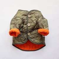 ミリタリーライナージャケット//カーキ　　　　　　　　*フレブル服TiTiTi〕