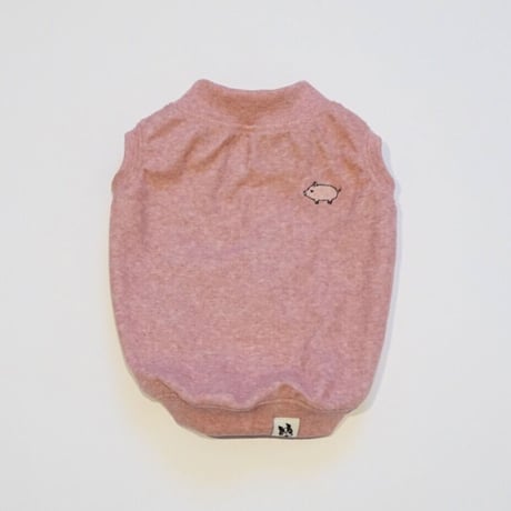 ┊buta┊オーガニックコットンパイルタンク//ピンク・・・フレブル服TiTiTi