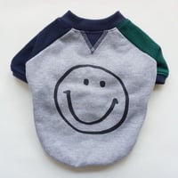 smileスウェットTシャツ // グリーンネイビー