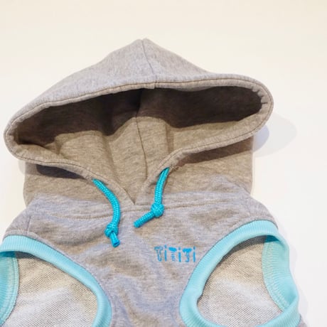 tititiのネオンパーカー(タンクVer.)//スカイブルー・・・フレブル服TiTiTi