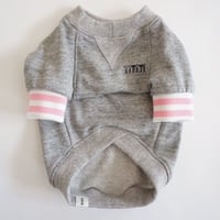 tititiのスウェットusude：ラグランTシャツ//ホワイト×ピンク　　　　　　　  【フレブル服TiTiTi】
