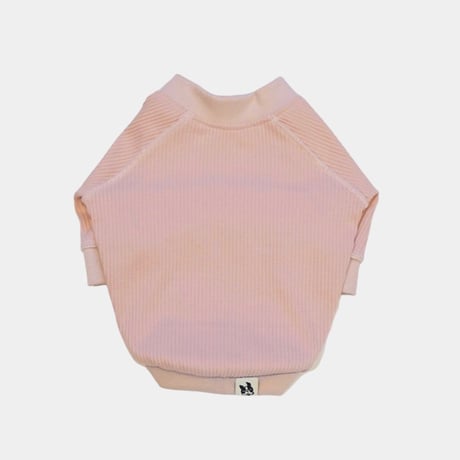 ステッチリブTシャツ//ピンク・・・・フレブル服TiTiTi