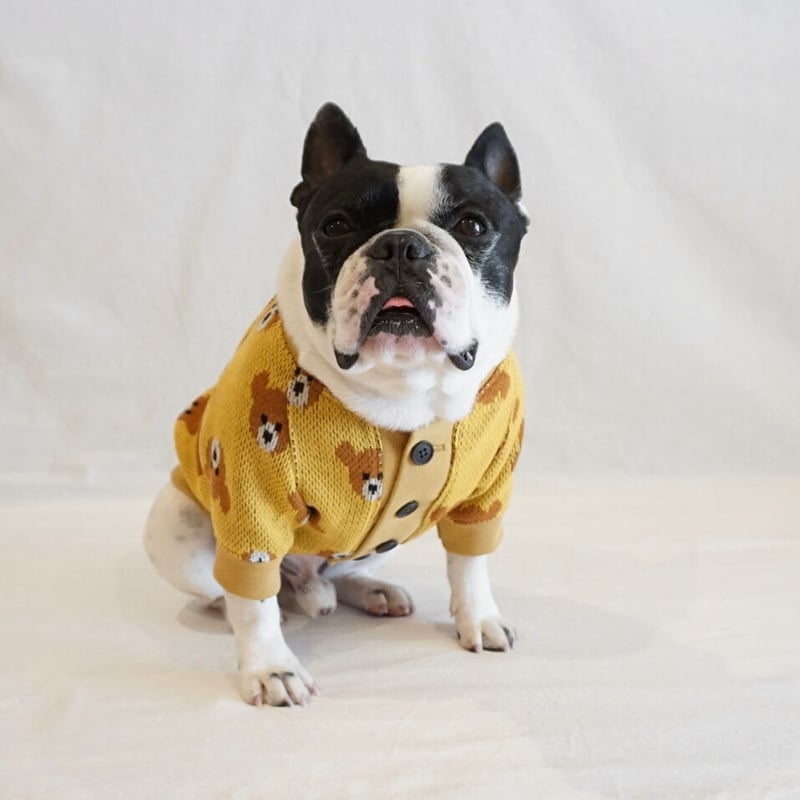 クマさんカーディガン//マスタード・・フレブル服TiTiTi | フレンチ