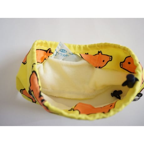 クールスヌード　《buta》イエロー　　[フレブル服TiTiTi]