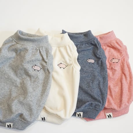 ┊buta┊オーガニックコットンパイルタンク//ネイビー・・フレブル服TiTiTi