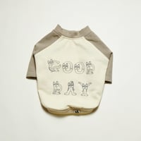 GOODDAYラグランスリーブスウェット/グレージュ・・・フレブル服TiTiTi