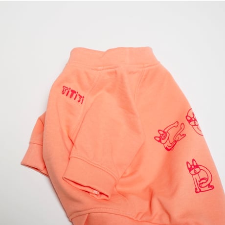 GOOD DAYスウェットTシャツ/サーモンピンク・・・・・・フレブル服TiTiTi