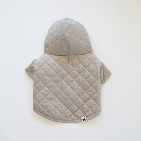 キルティングダッフルコート//グレージュ*フレブル服TiTiTi