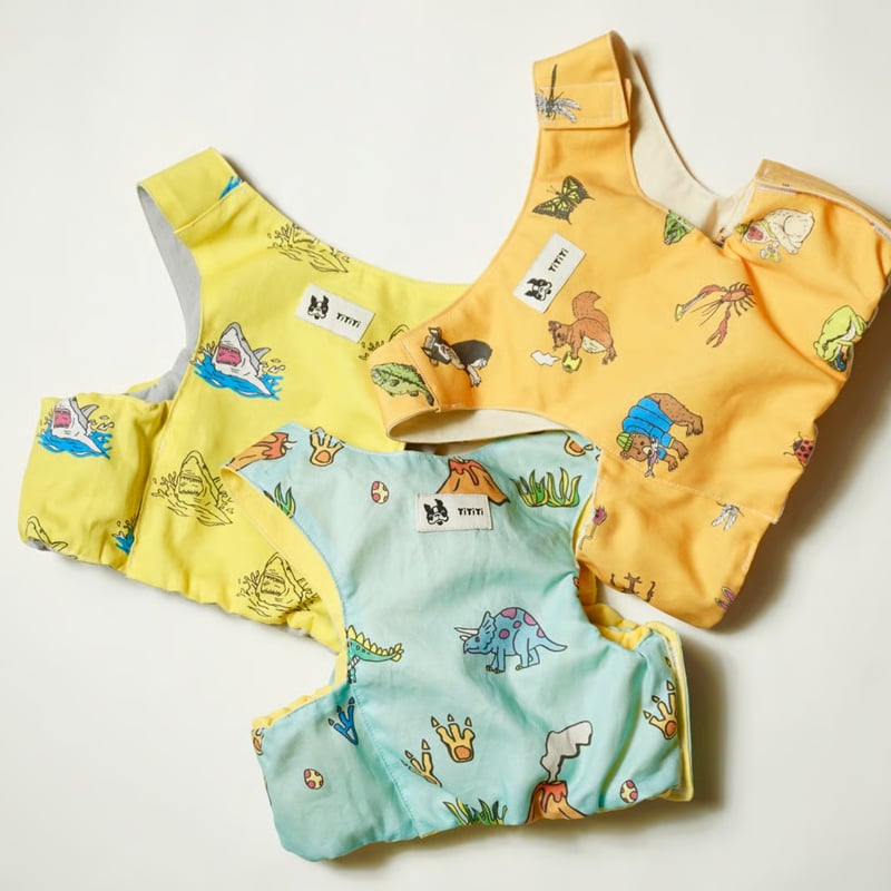 tititi犬服　クールベスト　クールネック ┊クールネック┊洋梨┊ブルー・・・・フレブル服TiTiTi