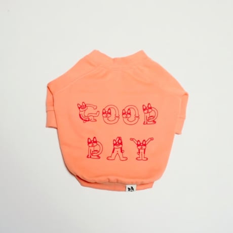 GOOD DAYスウェットTシャツ/サーモンピンク・・・・・・フレブル服TiTiTi