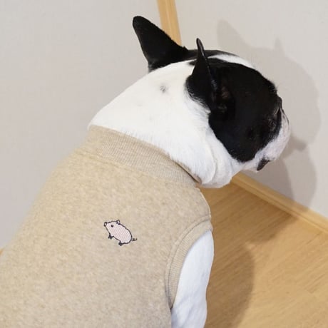 アウトレット品┊buta┊オーガニックコットンパイルタンク//ベージュ・・フレブル服TiTiTi