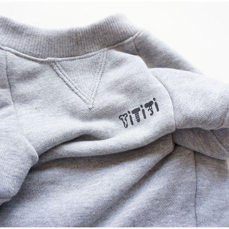 smileスウェットTシャツ // オールグレー