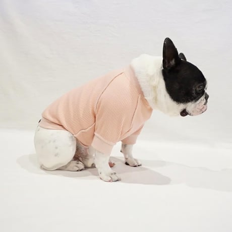 ステッチリブTシャツ//ピンク・・・・フレブル服TiTiTi