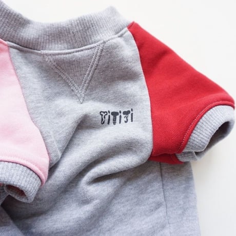 smileスウェットTシャツ // ピンクレッド
