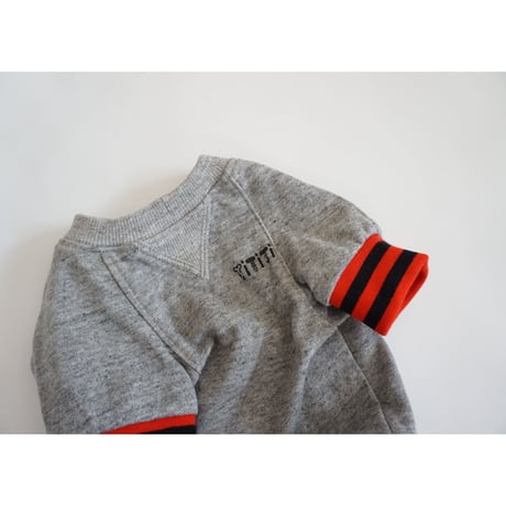 tititiのスウェットusude：ラグランTシャツ//レッド×ブラック　　　　　　　  【フレブル服TiTiTi】