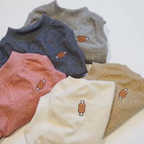 ┊niku┊オーガニックコットンパイルタンク//ネイビー・フレブル服TiTiTi