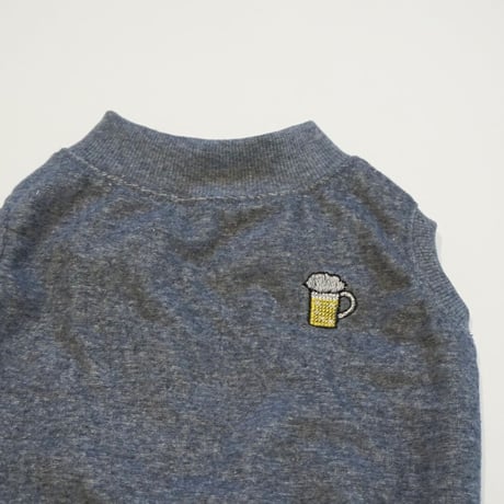 ┊beer┊オーガニックコットンパイルタンク//ネイビー・・フレブル服TiTiTi