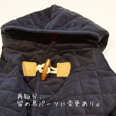キルティングダッフルコート//ネイビー*フレブル服TiTiTi