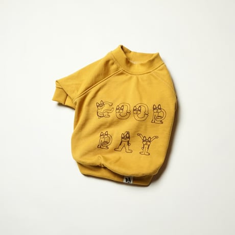 GOOD DAYスウェットTシャツ/マスタード・・・・・・・・フレブル服TiTiTi