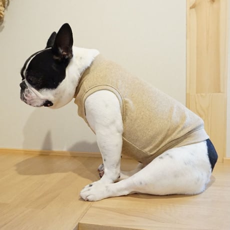 アウトレット品┊buta┊オーガニックコットンパイルタンク//ベージュ・・フレブル服TiTiTi