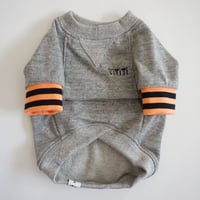 tititiのスウェットusude：ラグランTシャツ//オレンジ×ブラック　　　　　  【フレブル服TiTiTi】