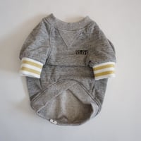 tititiのスウェットusude：ラグランTシャツ//ホワイト×ゴールド　　　　　　　  【フレブル服TiTiTi】