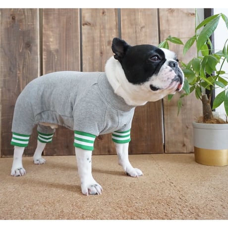 tititiのスウェットロンパース//ピンク×ホワイト     　　　　 *フレブル服TiTiTi