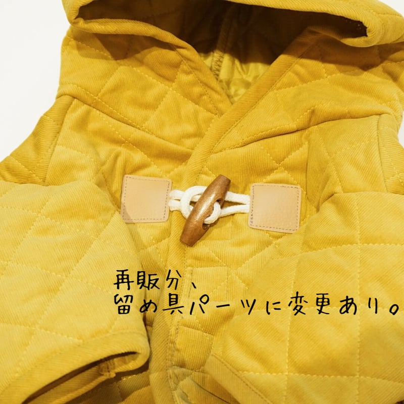 キルティングダッフルコート/マスタード*フレブル服TiTiTi | フレンチ