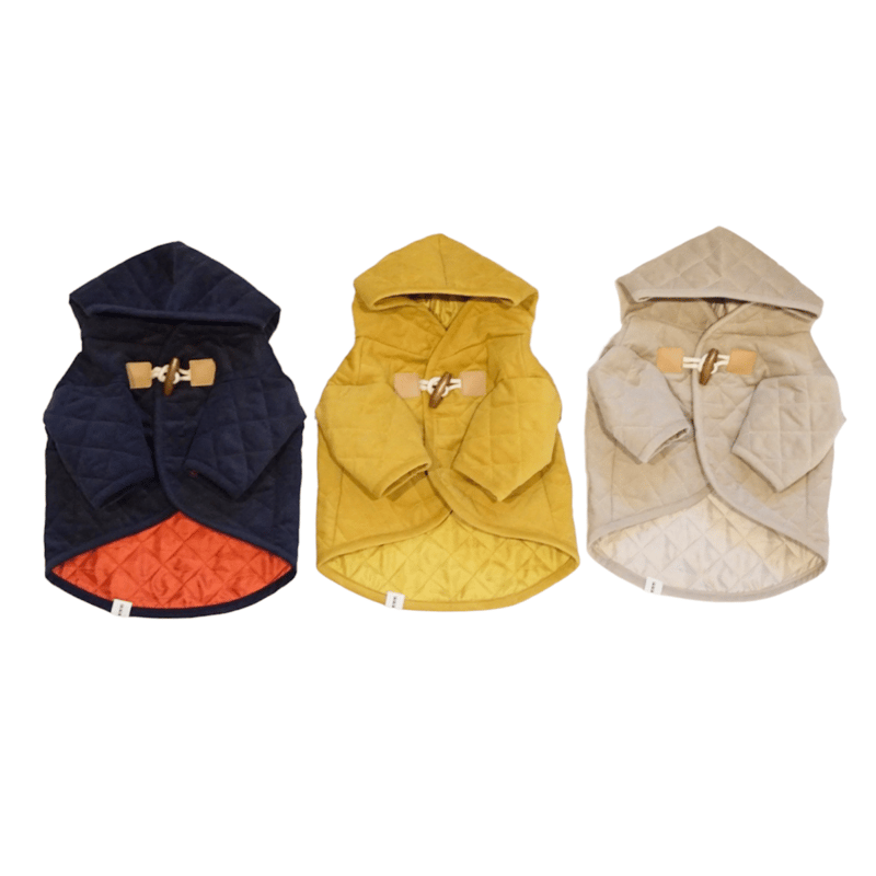 キルティングダッフルコート/マスタード*フレブル服TiTiTi | フレンチ