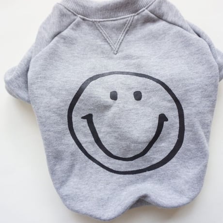 smileスウェットTシャツ // オールグレー
