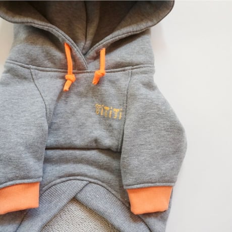 tititiのネオンパーカー//オレンジ・・・フレブル服TiTiTi