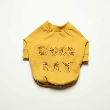 GOOD DAYスウェットTシャツ/マスタード・・・・・・・・フレブル服TiTiTi