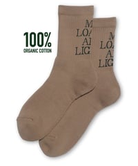 Text "M,L,A,L" : Brown Sugar
