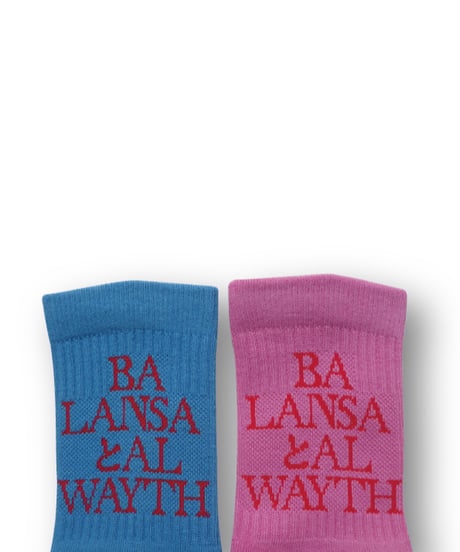 BALANSA × ALWAYTH / Text "AとB” D,T,I,T,T, : Blue&Pink