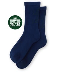 Text "M,L,A,L" : Indigo Deep Dye