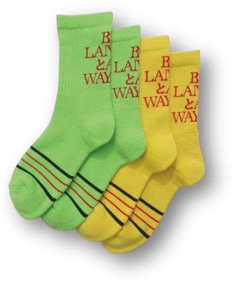 BALANSA × ALWAYTH / Text "AとB” D,T,I,T,T, : Green&Yellow