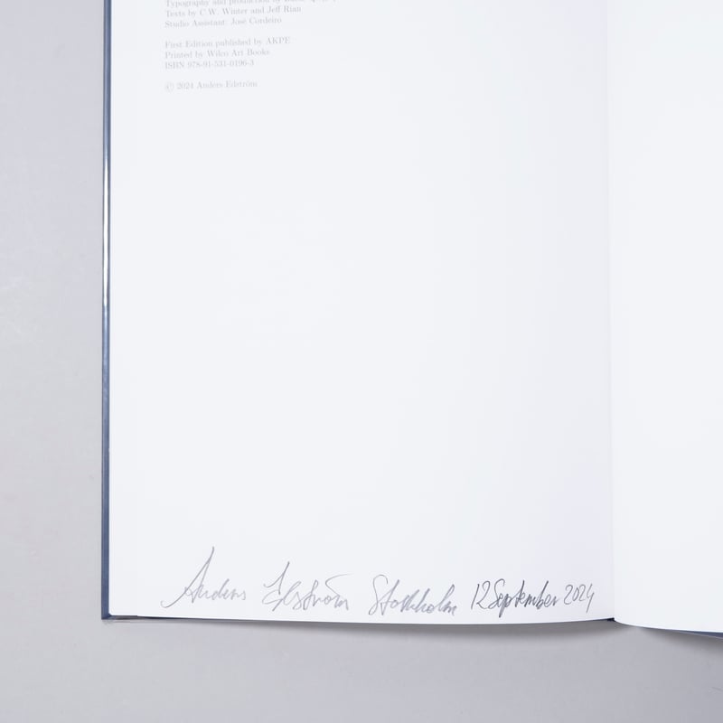 新刊サイン入/New,Signed]ENKOPING / Anders Edstrom(アン
