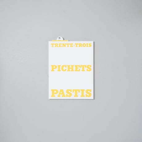 TRENTE-TROIS PICHETS PASTIS / Rui Camilo(ルイ・カミロ)