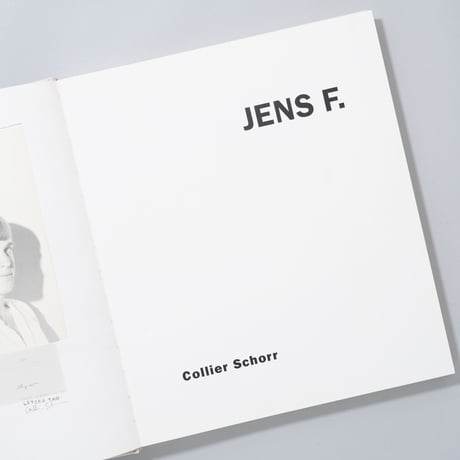 [サイン入/Signed] Jens F. / Collier Schorr(コリエ・ショア)